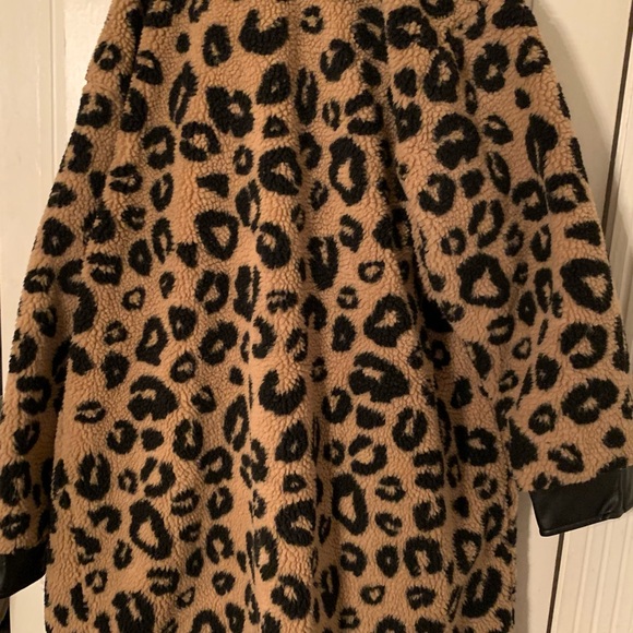 Cheetah Teddy Jacket - Brown - Picture 4 of 4